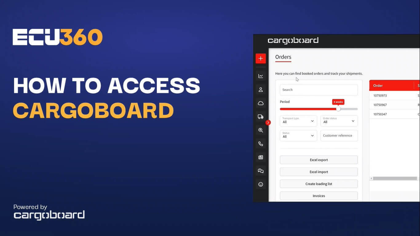 Access CargoBoard Feature on ECU360